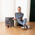 Hula hop z obciążnikiem i licznikiem HMS HHM21 czarny/żółty 3