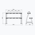 Stojak na hantle HMS STR38 black 5