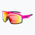 Okulary przeciwsłoneczne GOG Annapurna matt neon pink/black/polychromatic red 4