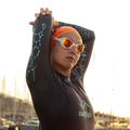 Okulary do pływania BuddySwim OzeanX Mirror white/orange 3