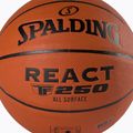 Piłka do koszykówki Spalding TF-250 React pomarańczowa rozmiar 6 3