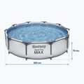 Basen stelażowy Bestway Steel Pro Max Pool Set 305 x 76 cm szary 5