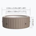 Basen z hydromasażem 8-osobowy MSpa Urban Bristol Max mokka 17
