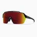 Okulary przeciwsłoneczne Smith Shift Split MAG black/chromapop red mirror/clear