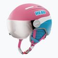 Kask narciarski dziecięcy HEAD Maja Visor pink/blue/silver red 10