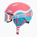 Kask narciarski dziecięcy HEAD Maja Set + Gogle Jr pink/blue/silver red 3