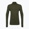 Bluza termoaktywna męska Pinewood Abisko Merino Base Layer Half Zip d.mossgreen