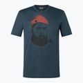 Koszulka męska super.natural Sailor Tee blueberry/jet black/high risk red 3