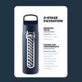 Butelka turystyczna LifeStraw Go 2.0 Steel z filtrem 500 ml icelandic blue 3