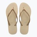 Japonki damskie Havaianas Slim sand grey/light golden 10