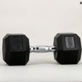 Hantel ogumowany XTREXO Hex 15 kg 10