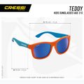 Okulary przeciwsłoneczne dziecięce Cressi Teddy fishes/mirrored blue 4