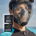 Maska pełnotwarzowa do snorkelingu Cressi Komodo Full Face white/black 12