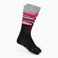 Skarpety narciarskie damskie Mico Light Weight Superthermo Natural Merino Ski nero/fucsia fluo
