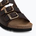Klapki damskie Scholl Rio Wedge Ad Med dark brown 7