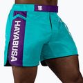 Spodenki treningowe męskie Hayabusa Icon Mid-Thigh MMA teal/white 2