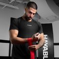 Bandaże bokserskie Hayabusa Deluxe Jacquard Handwraps 450 cm red 4