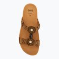 Klapki damskie Scholl New Bogota Wedge Med cognac/multi 5