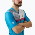 Koszulka rowerowa męska Alé Zig Zag sky blue 4