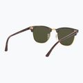 Okulary przeciwsłoneczne Ray-Ban Clubmaster Classic tortoiseshell/gold/green g-15 6