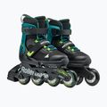 Rolki dziecięce Rollerblade Microblade XT Jr black/petrol green 2