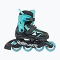Rolki dziecięce Rollerblade Microblade Jr black/light blue 3