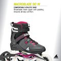 Rolki damskie Rollerblade Macroblade 90 W black/burgundy/ocean green 8