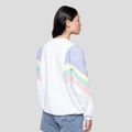 Bluza damska Kaotiko Ginger blanco/grape/amarillo 2