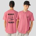 Koszulka męska Kaotiko Washed No Roles Flower pink flamingo 4