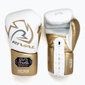 Rękawice bokserskie Rival RS100 Professional white/gold 7