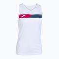 Koszulka tenisowa damska Joma Court Sleeveless W white/red