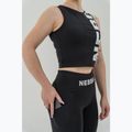 Spodenki treningowe damskie NEBBIA High Waisted Biker 10″ Gym Therapy black 5