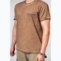 Koszulka treningowa męska NEBBIA Washed-Off Max Out light brown 4