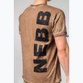 Koszulka treningowa męska NEBBIA Washed-Off Max Out light brown 5