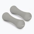 Hantle GymBeam Neoprene Dumbbells 2 x 1 kg light grey