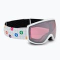 Gogle narciarskie dziecięce Blizzard 963 DAO white shiny/rosa/silver mirror