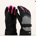 Rękawice narciarskie dziecięce Reusch Flash Gore-Tex black/black melange/pink glo 8