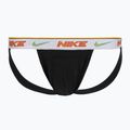 Bokserki męskie Nike Cotton Stretch Jock Strap 3 pack steel grey