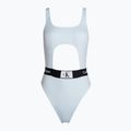 Strój kąpielowy jednoczęściowy damski Calvin Klein Cut Out One Piece-Rp blue