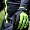 Rękawiczki rowerowe męskie Rogelli Core II Winter Windproof fluor 3