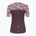 Koszulka rowerowa damska Rogelli Essential Graphic W burgundy/coral 5