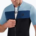 Koszulka rowerowa męska Rogelli Core Block black/blue/dark blue 3