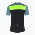 Koszulka rowerowa męska Rogelli Core Block black / turquoise / fluor yellow 7