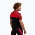 Koszulka rowerowa męska Rogelli Core Block black/bordeaux/red 2