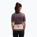 Koszulka rowerowa damska Rogelli Essential Graphic II bordeaux/coral 2