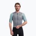 Koszulka rowerowa męska Rogelli Fast grey/dusty teal/teal