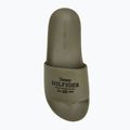 Klapki męskie Tommy Hilfiger Embroid 85 Pool Slide army green 5