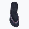 Japonki damskie Tommy Hilfiger Wedge Stripes Beach Sandal space blue 6