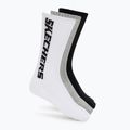 Skarpety SKECHERS Terry Crew 1/2 3 pack grey/black