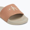 Klapki damskie Calvin Klein YW0YW01835 Slide Monogram Wn tuscany/eggshell 7